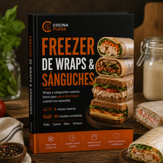 Freezer de Wraps & Sánguches: 30 recetas caseras listas para congelar