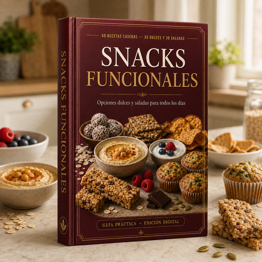 Snacks Funcionales: 60 Recetas Dulces y Saladas