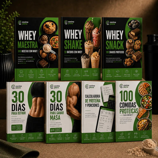 Combo Whey Maestra 3x1: Recetas, Snacks y Batidos con Proteína Whey + 4 Bonos de Regalo 🎁
